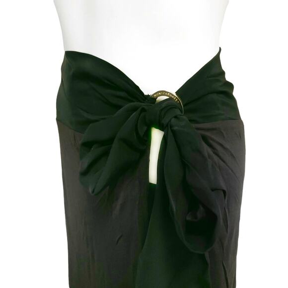 KIKI DE MONTPARNASSE sarong swim cover up skirt dress in Aubergine purple OS NEW - Picture 3 of 10